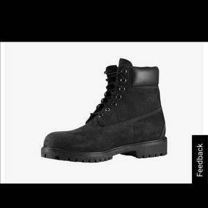 Black Timberland boots unisex